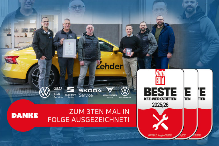 Autobild beste Werkstatt Autohaus Zehder aktuell 2025 2026 1