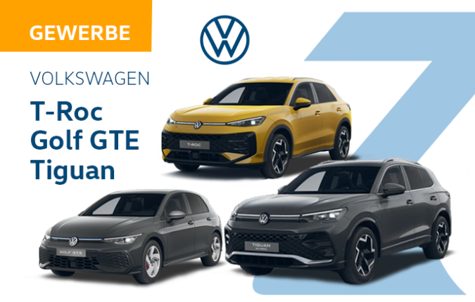 Gewerbeleasing Volkswagen T-roc tiguan golf gte Autohaus Zehder Cham
