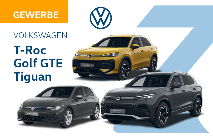 Gewerbeleasing Volkswagen T-roc tiguan golf gte Autohaus Zehder Cham