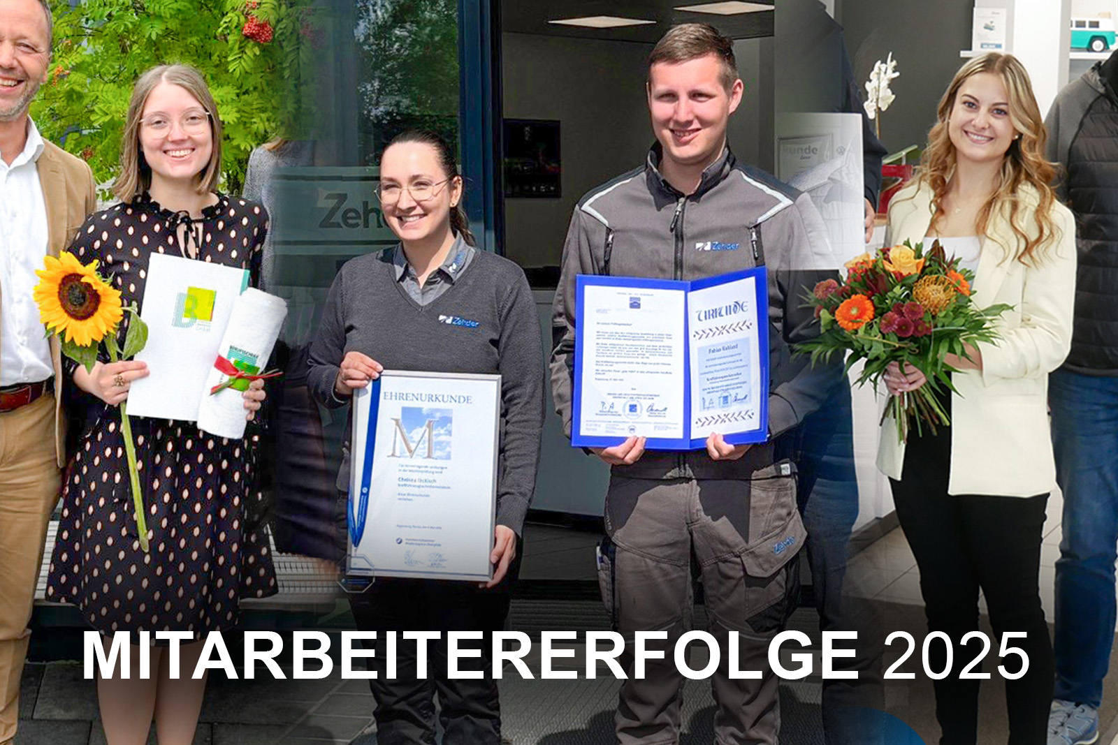 Mitarbeitererfolge 2025 Autohaus Zehder in Cham